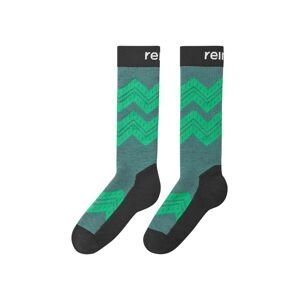 Dětské lyžařské ponožky Reima Suksee zelená barva