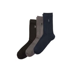 Dětské ponožky Polo Ralph Lauren 3-pack černá barva