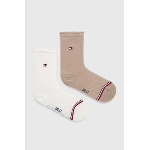 Dětské ponožky Tommy Hilfiger 2-pack bílá barva