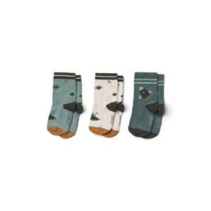 Dětské ponožky Liewood 3-pack zelená barva