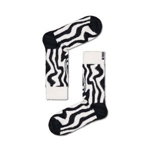 Ponožky Happy Socks Psychedelic Zebra Sock bílá barva