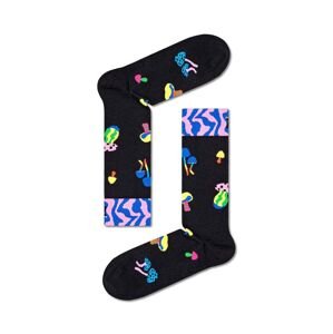 Ponožky Happy Socks Mushrooms Sock černá barva