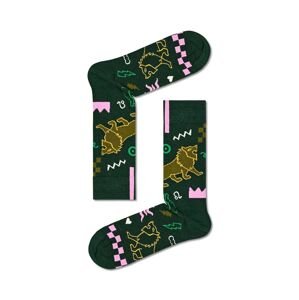 Ponožky Happy Socks Zodiac Leo zelená barva