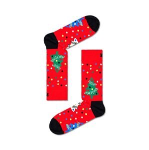 Ponožky Happy Socks Happy Holidays Sock červená barva
