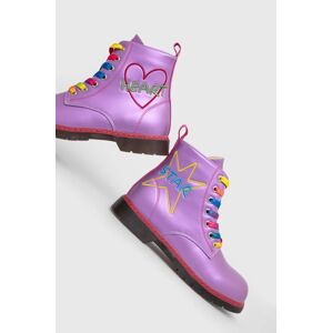 Dětské boty Agatha Ruiz de la Prada fialová barva