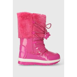 Dětské zimní boty Garvalin růžová barva