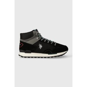 Sneakers boty U.S. Polo Assn. ARON černá barva, ARON005M/CST1