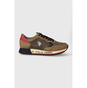 Sneakers boty U.S. Polo Assn. CLEEF šedá barva, CLEEF005M/CSY1