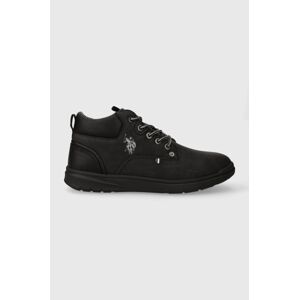 Sneakers boty U.S. Polo Assn. YGOR černá barva, YGOR004M/CUY2