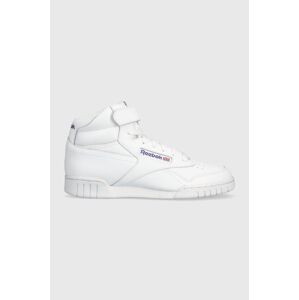 Kožené sneakers boty Reebok EX-O-FIT Hi bílá barva, 100000108