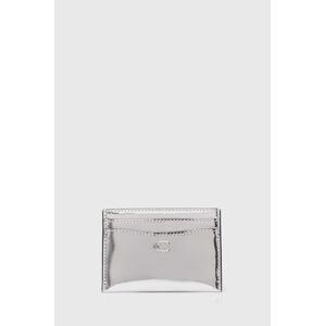Peněženka Coach Essential Card Case stříbrná barva
