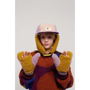 Dětské rukavice Bobo Choses fialová barva