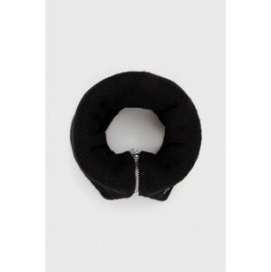 Komín s příměsí vlny Karl Lagerfeld černá barva, hladký