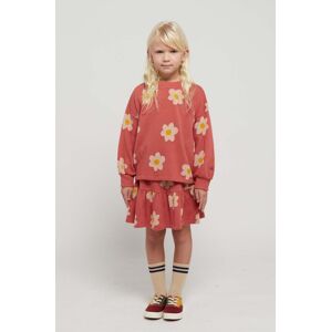 Dětská bavlněná sukně Bobo Choses růžová barva, mini