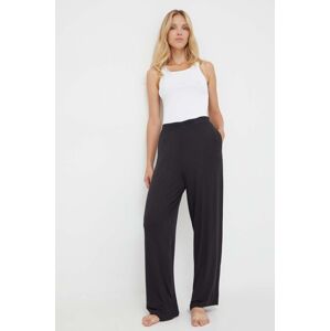 Pyžamové kalhoty Calvin Klein Underwear dámské, černá barva
