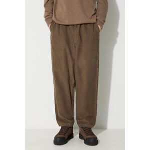 Manšestrové kalhoty Barbour Highgate Cord Trouser zelená barva, MTR0675