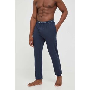 Pyžamové kalhoty Calvin Klein Underwear pánské, tmavomodrá barva