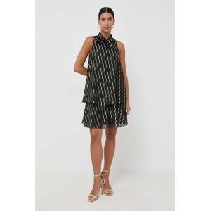Šaty Armani Exchange černá barva, mini, oversize