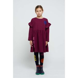 Dívčí šaty Bobo Choses fialová barva, mini