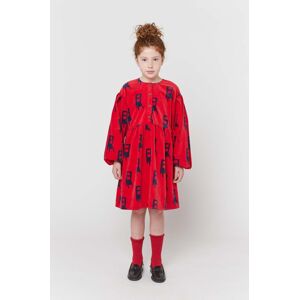 Dívčí šaty Bobo Choses červená barva, mini