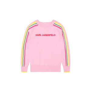 Dětský svetr Karl Lagerfeld růžová barva