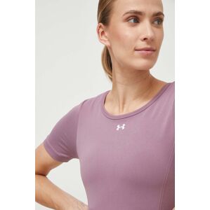 Tréninkové tričko Under Armour fialová barva