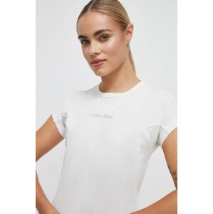 Tréninkové tričko Calvin Klein Performance bílá barva