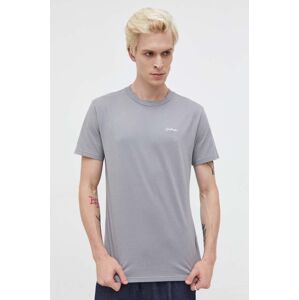 Bavlněné tričko Hollister Co. šedá barva