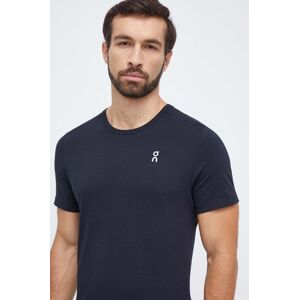 Bavlněné tričko On-running černá barva