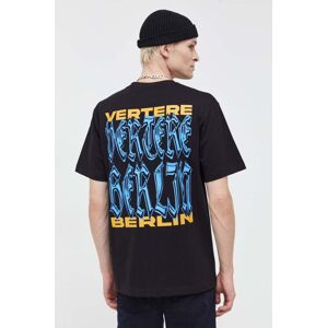 Bavlněné tričko Vertere Berlin černá barva, s potiskem