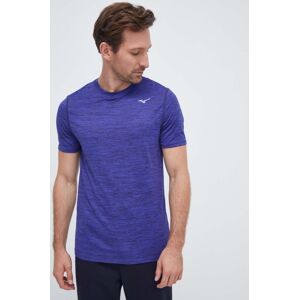 Běžecké tričko Mizuno Impulse tmavomodrá barva