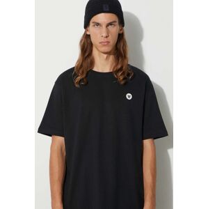 Bavlněné tričko Wood Wood Ace t-shirt černá barva, 10005710.2222