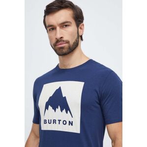 Bavlněné tričko Burton tmavomodrá barva, s potiskem