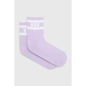 Ponožky UGG Dierson dámské, fialová barva