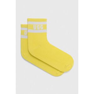 Ponožky UGG Dierson dámské, žlutá barva