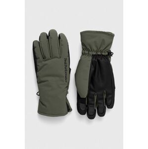 Lyžařské rukavice Peak Performance Unite zelená barva