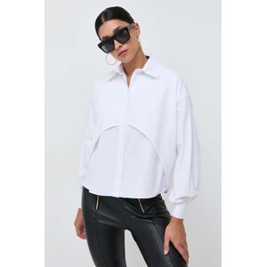 Košile Silvian Heach dámská, bílá barva, relaxed, s klasickým límcem