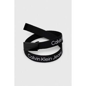 Dětský pásek Calvin Klein Jeans černá barva