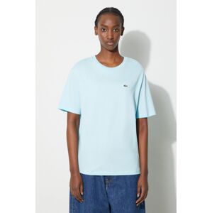 Bavlněné tričko Lacoste tyrkysová barva, TF5441-001