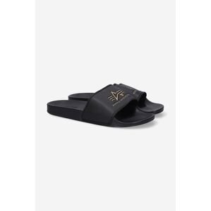 Pantofle Alpha Industries černá barva, 106956.583-black