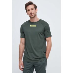 Tréninkové tričko Hummel Topaz zelená barva, s potiskem