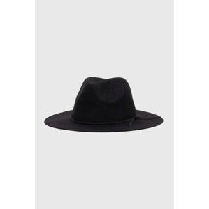 Vlněný klobouk Medicine černá barva, vlněný