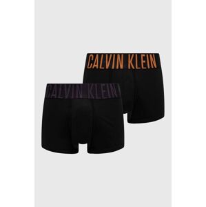 Boxerky Calvin Klein Underwear 2-pack pánské, černá barva