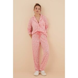Bavlněné pyžamo women'secret MASCULINE LOBBY růžová barva, bavlněná, 3596050