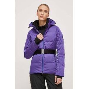 Péřová lyžařská bunda Descente Luna fialová barva