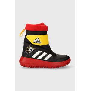 Dětské zimní boty adidas IG7189 Winterplay Mickey C CBLACK/FTWWHT černá barva