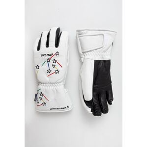 Lyžařské rukavice Rossignol Sublime x JCC bílá barva