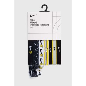 Vlasové gumičky Nike 9-pack černá barva