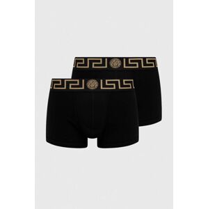 Boxerky Versace 2-pack pánské, černá barva, AU10181 A232741