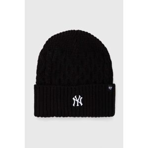 Čepice 47brand MLB New York Yankees černá barva, z tenké pleteniny